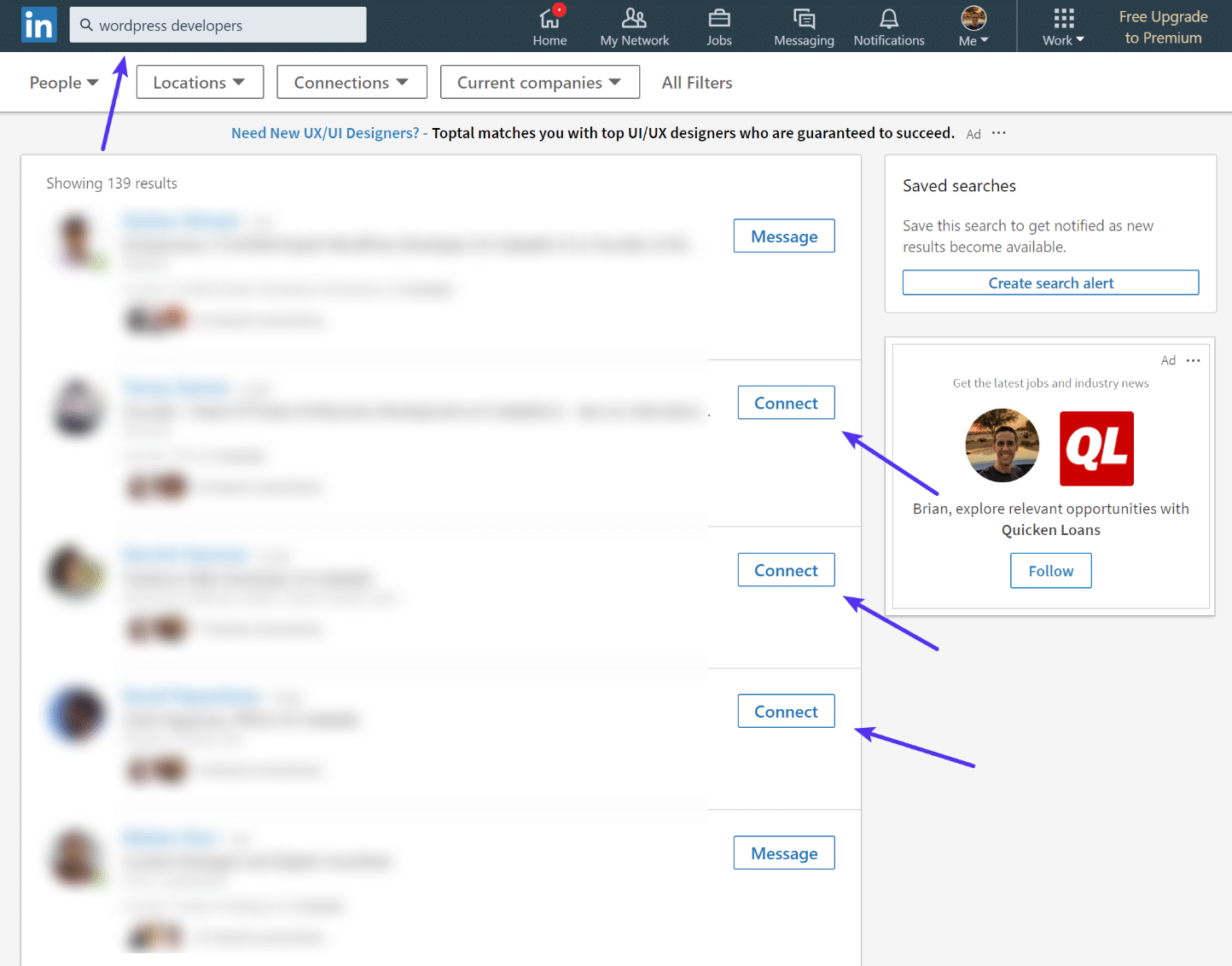 Novas conexões no LinkedIn