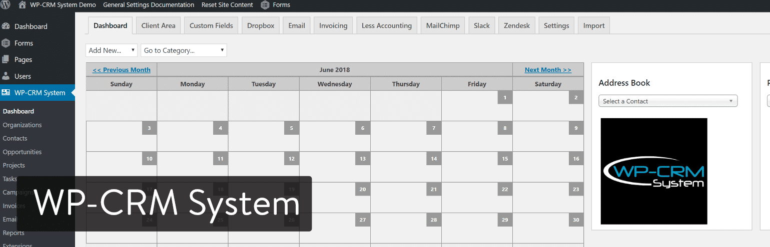 Plugin do sistema WP-CRM