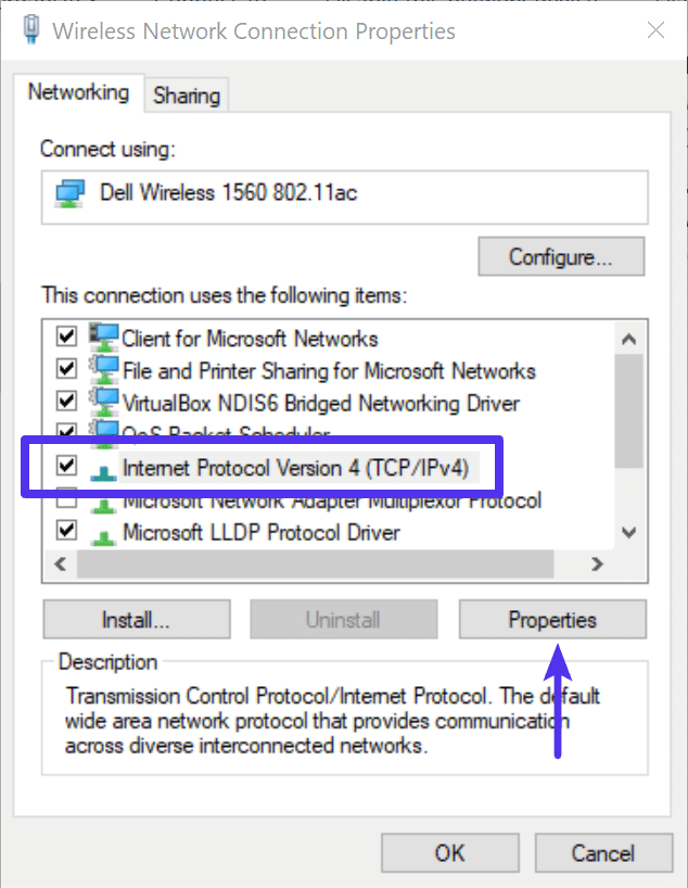 Propriedades do IPV 4