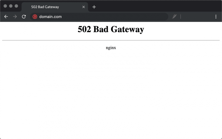 Erro 502 bad gateway no Chrome