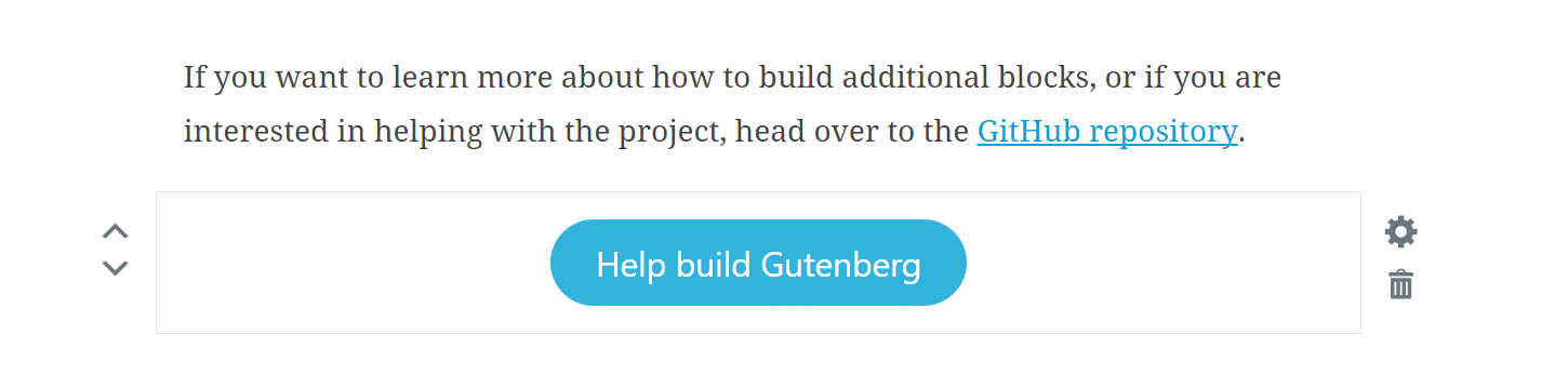 Botão do Gutenberg