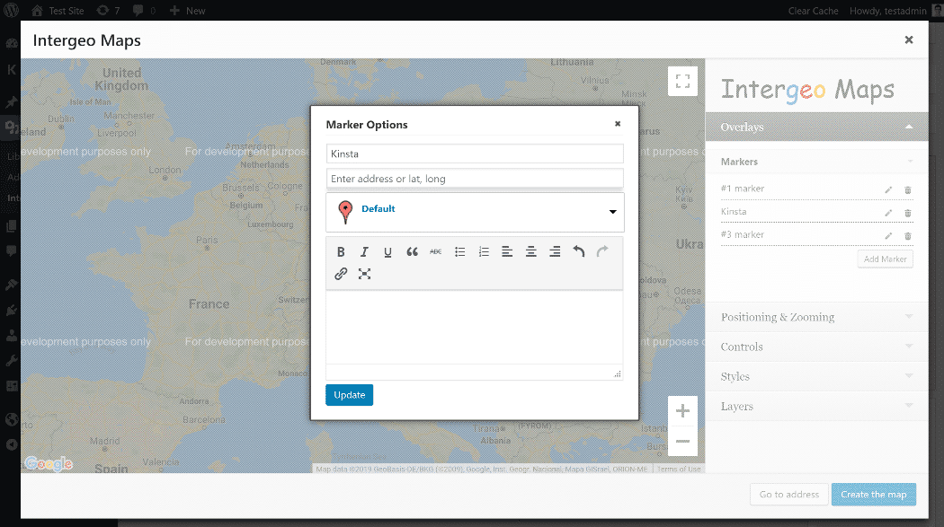 Interface do Intergeo