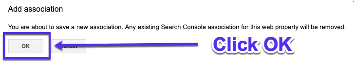 Confirme o Google Search Console no Google Analytics