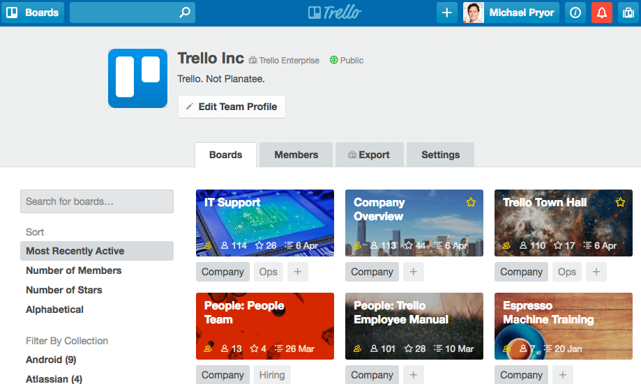 Tábuas de Trello