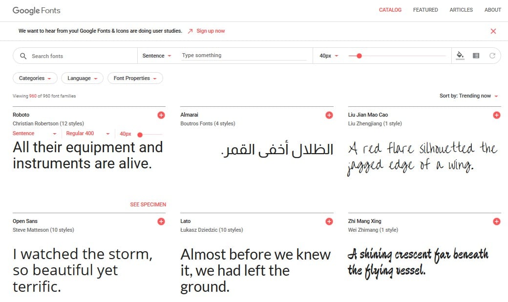 Google Fonts