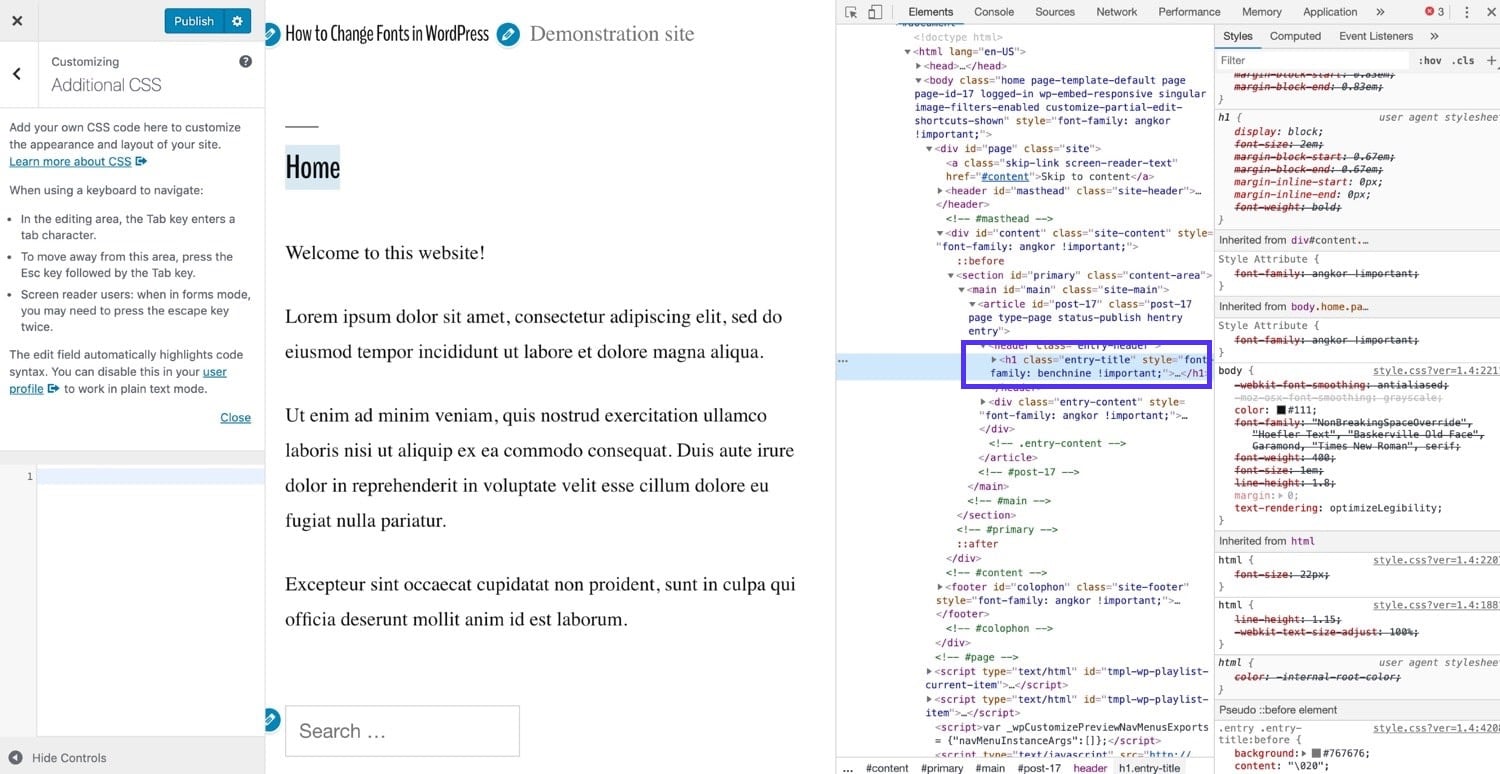 Inspecionar o seu código no Chrome