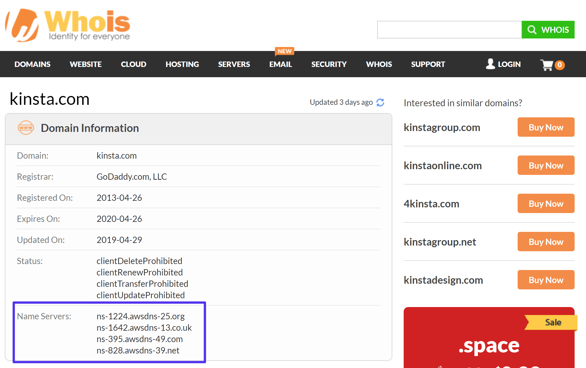 Como verificar que servidores de nomes você está usando com Whois