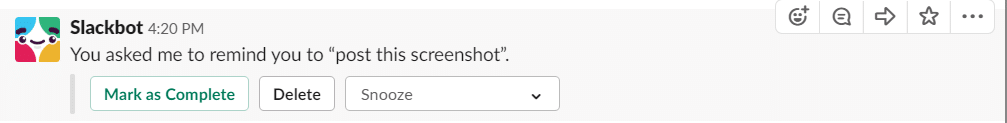 slackbot reminder