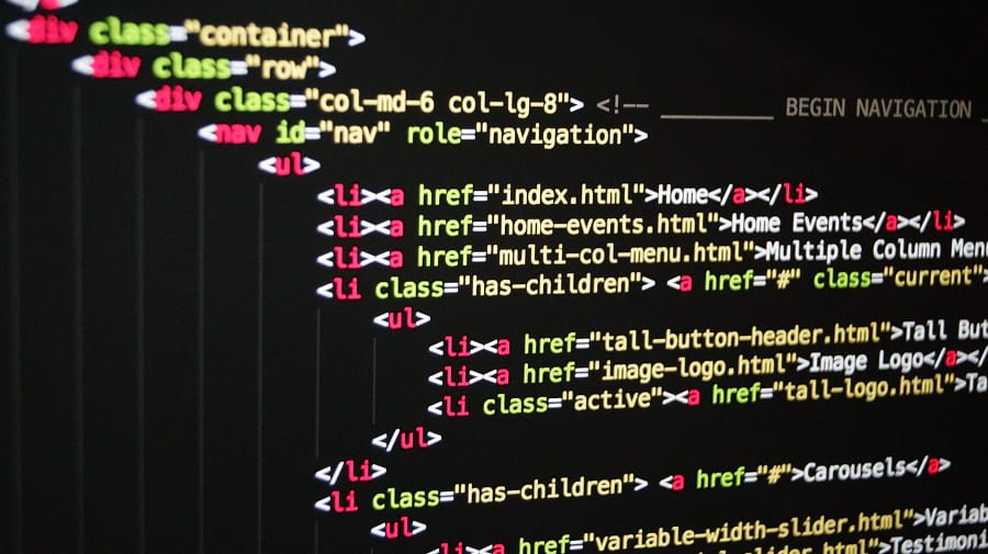 fragmento de código HTML