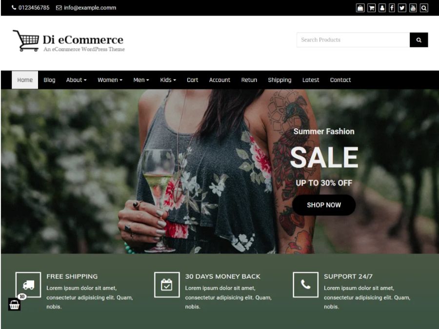 Tema de Di eCommerce