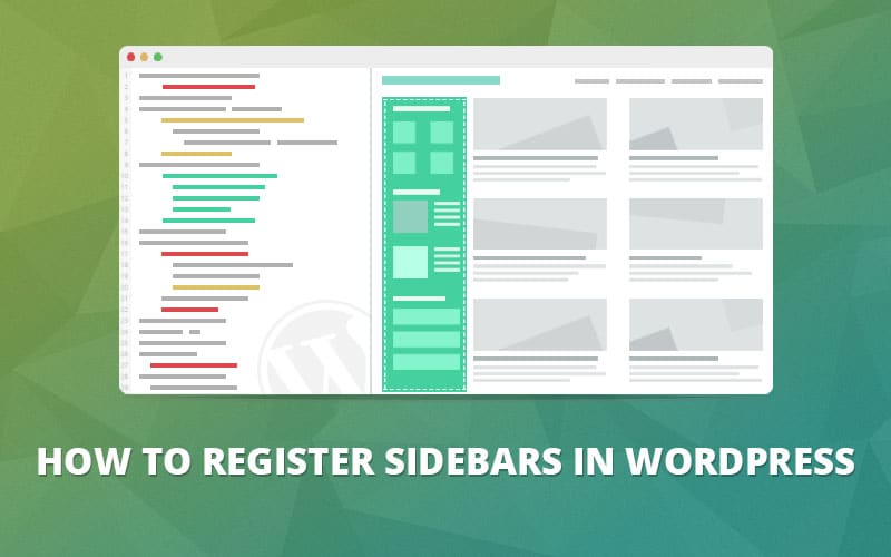 Como utilizar a função de registo de barras laterais do WordPress