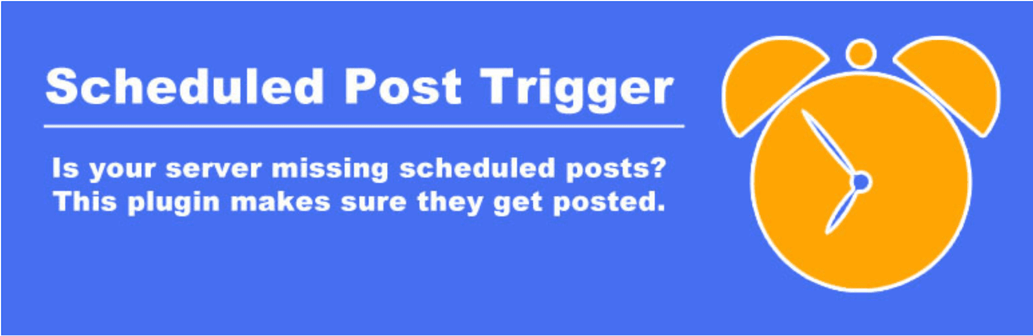 scheduled post trigger