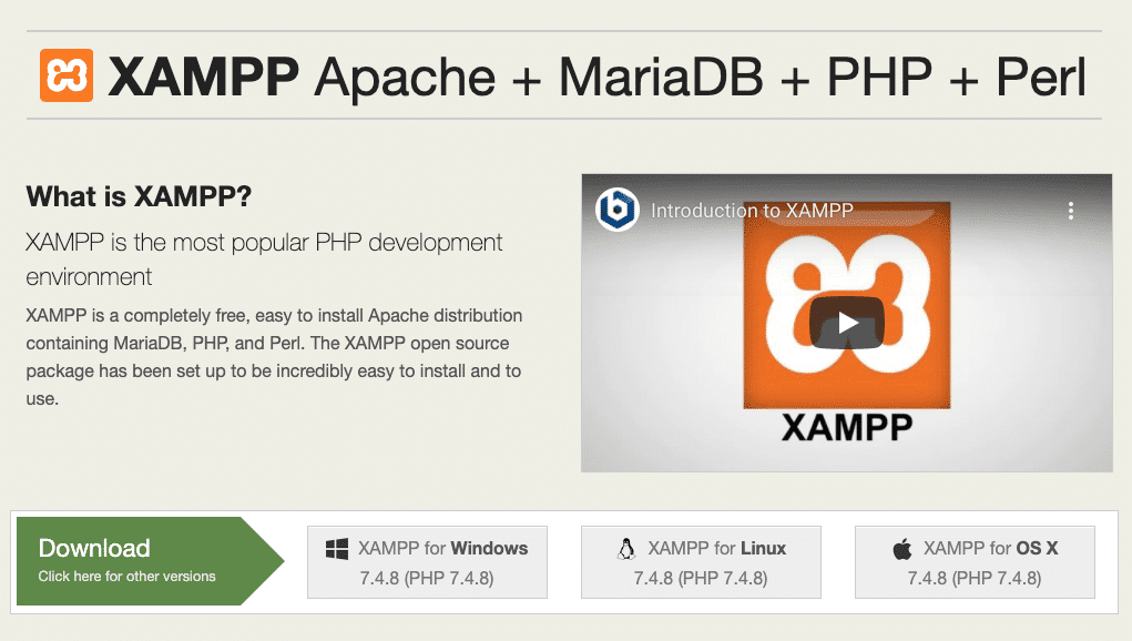 apache friends xampp for mac