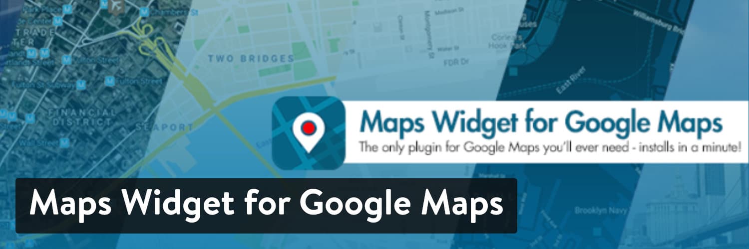 Maps Widget para Google Maps plugin - WordPress map plugin