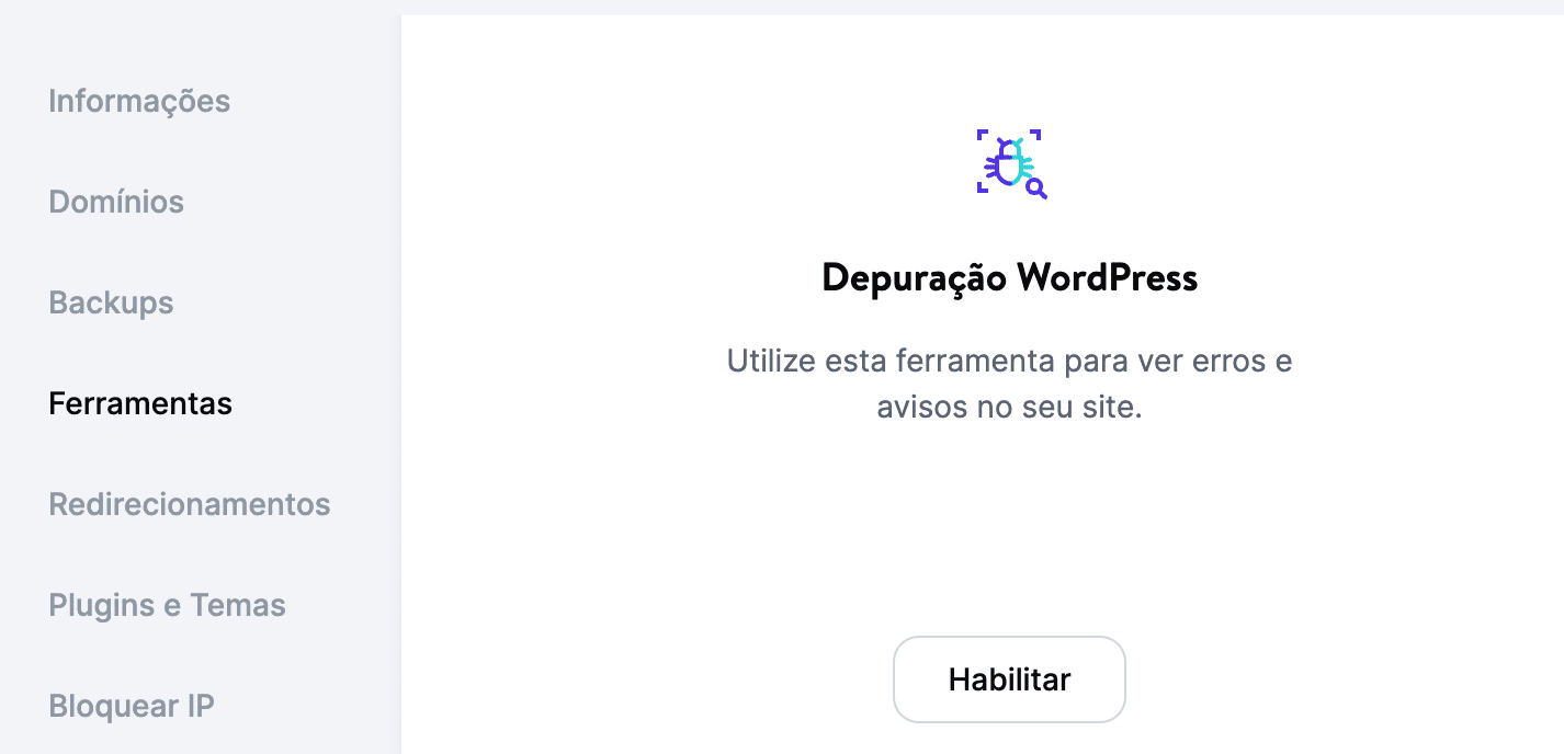 Depuração WordPress no MyKinsta