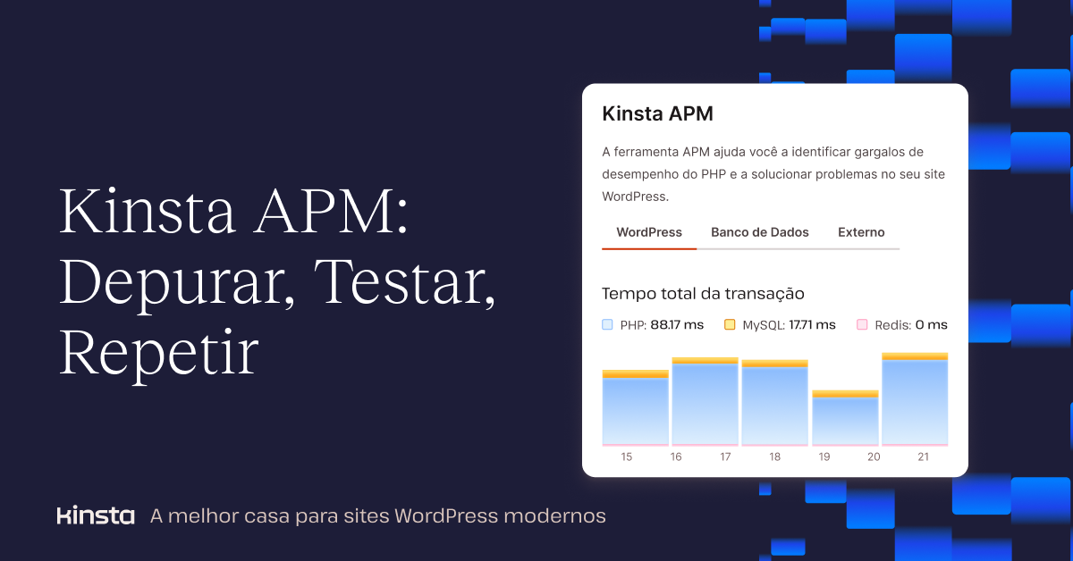 Ferramenta Kinsta APM Monitoramento de Desempenho Sem