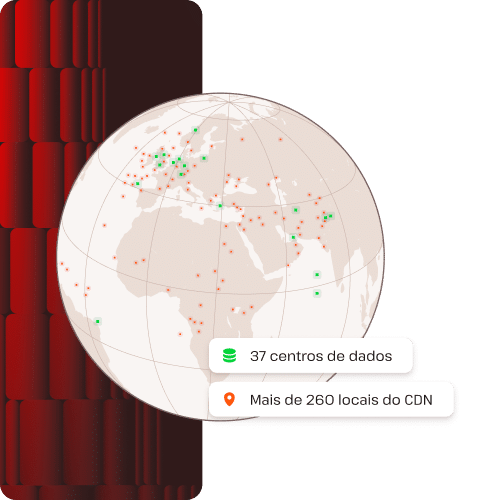 37 centros de dados e mais de 260 PoPs de CDN