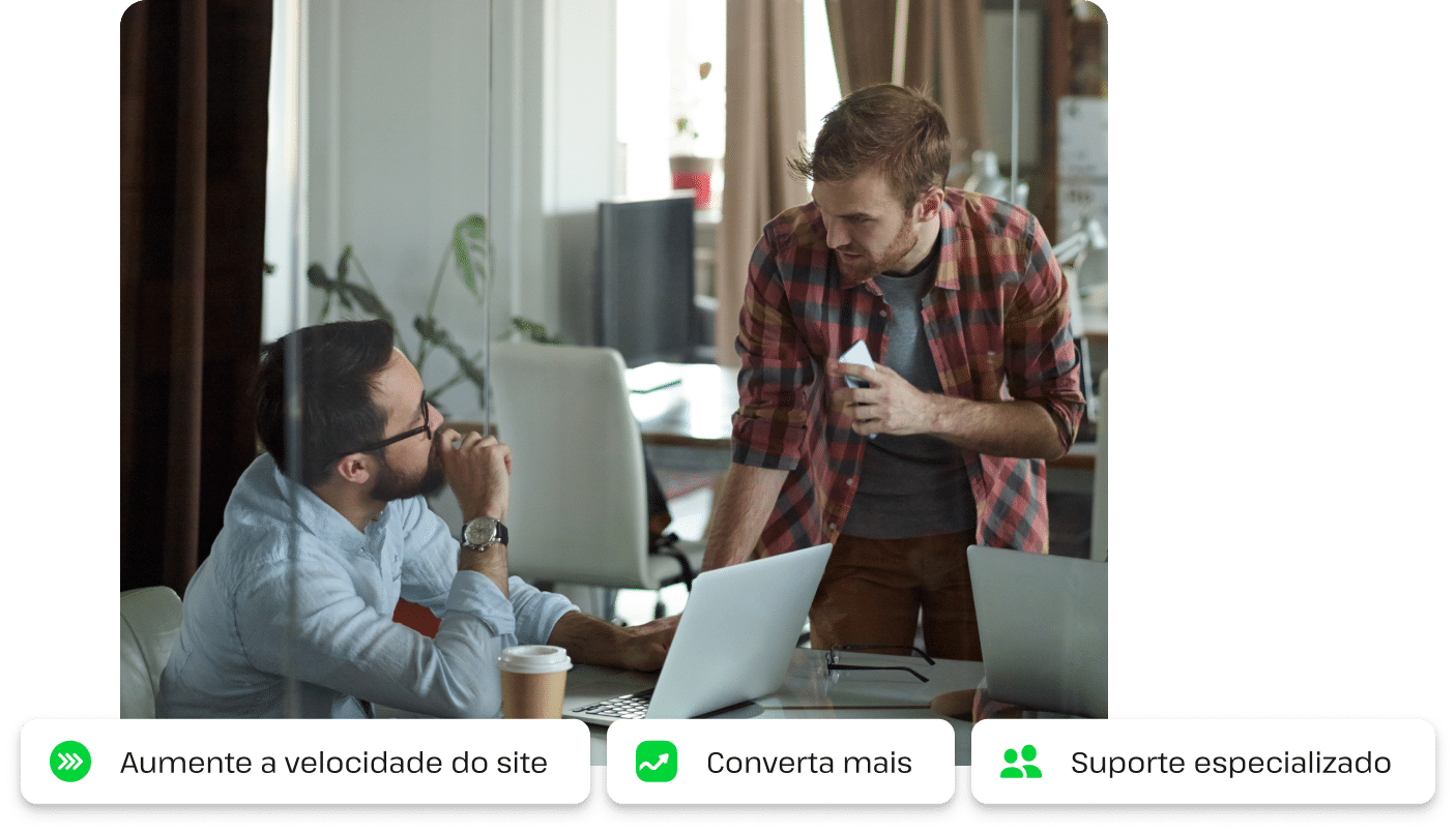 Velocidades 200% mais rápidas, mais conversões e suporte especializado