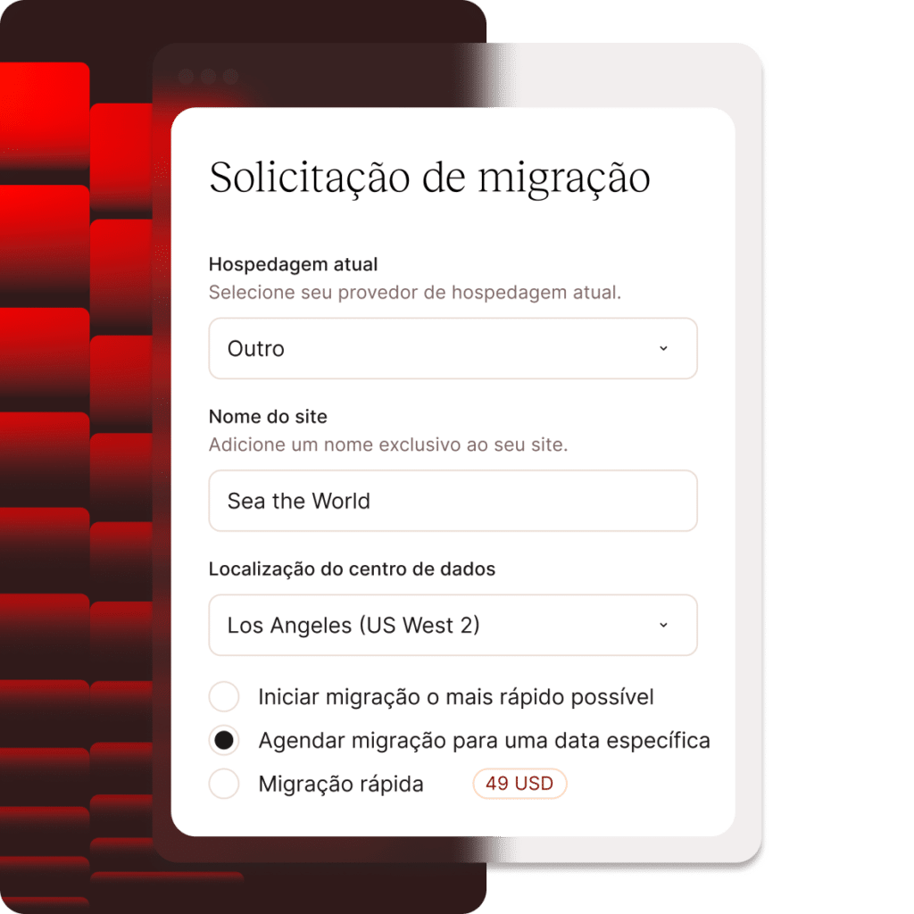 Migrações gratuitas e ilimitadas de especialistas do WP Engine para a Kinsta