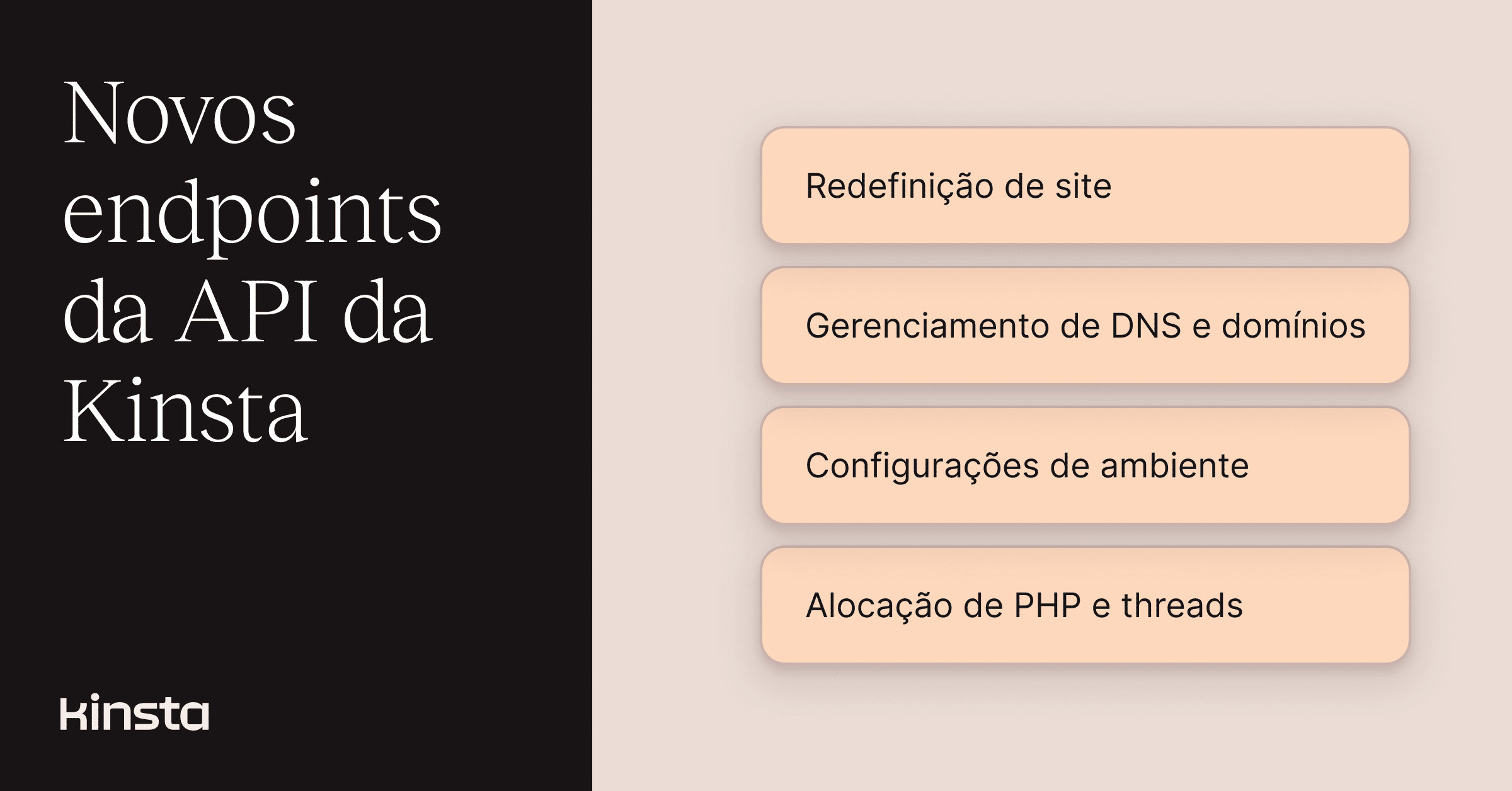 Redefina sites, Gerencie Registros DNS e Muito Mais com a API da Kinsta