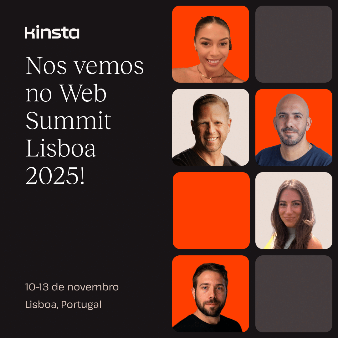 A equipe da Kinsta no Web Summit Lisboa.