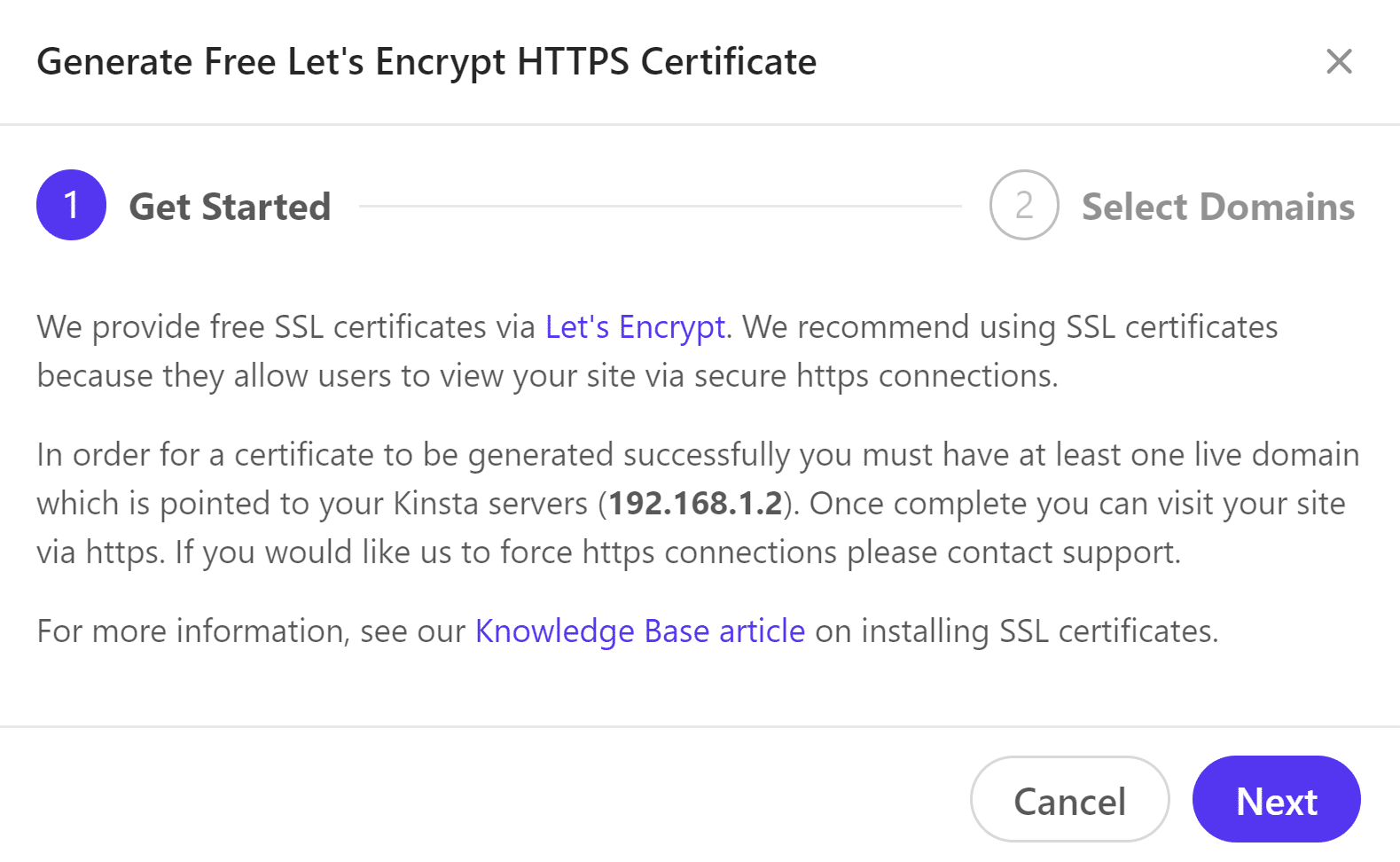 Generera Let's Encrypt HTTPS-autentiseringsuppgifter
