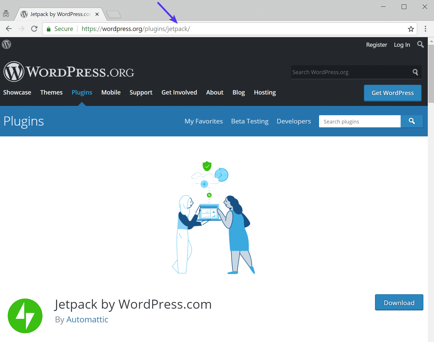 WordPress-pluginarkivets webbadress