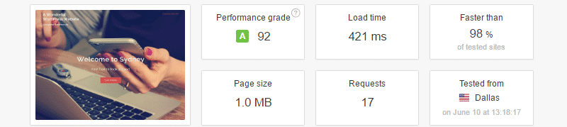 Speed test with Async and Autoptimize plugins Hastighetstest med Async och Autoptimize-plugin