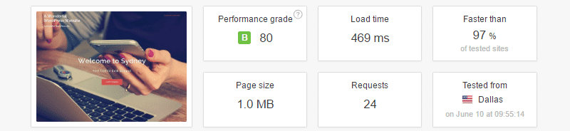 Speed test with Async plugin Hastighetstest med Async-plugin