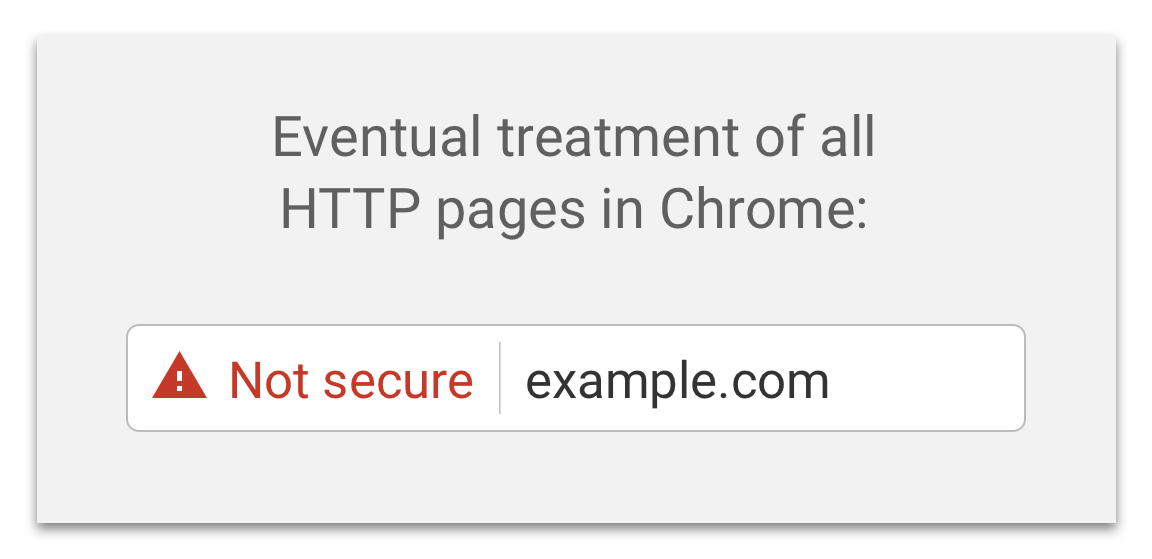 Chrome inte säker röd varning