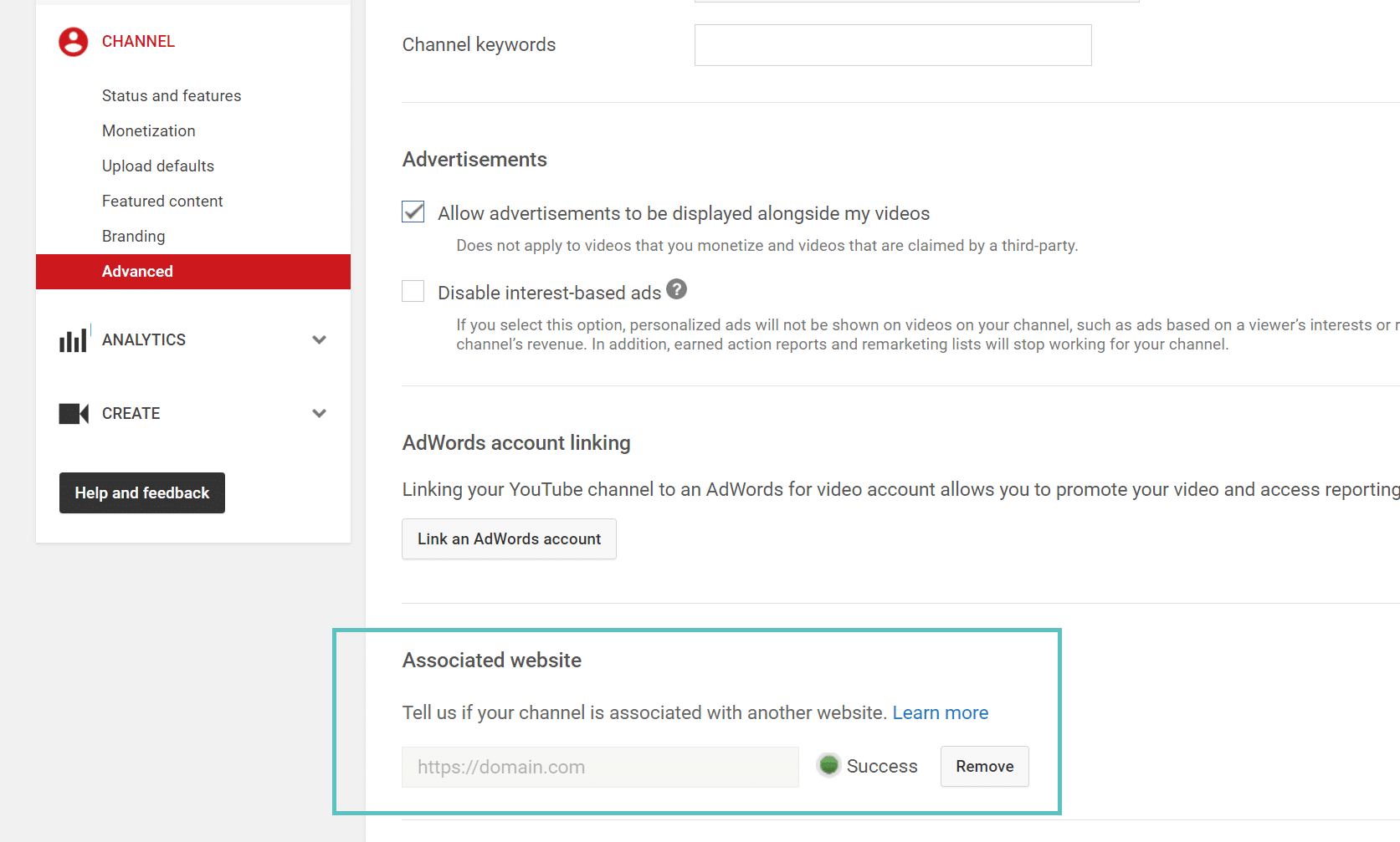 Uppdatera YouTube-associerad webbplats till HTTPS