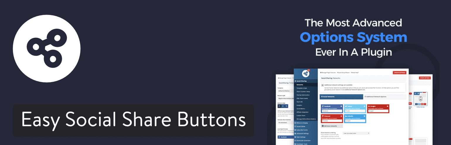 Easy Social Share Buttons for WordPress-plugin