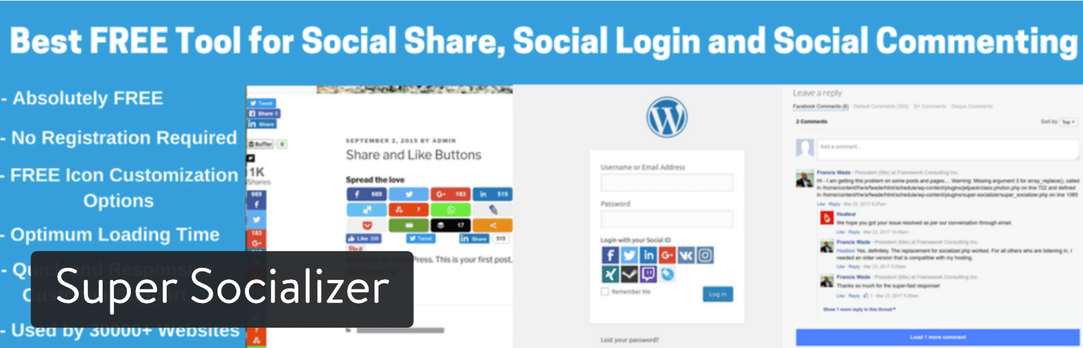 Super Socializer WordPress-plugin