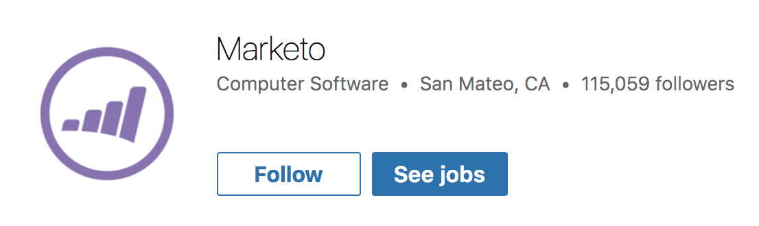 Marketo LinkedIn-logotypen