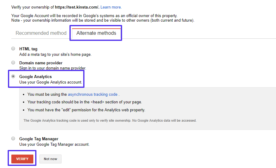 Google Analytics-metod