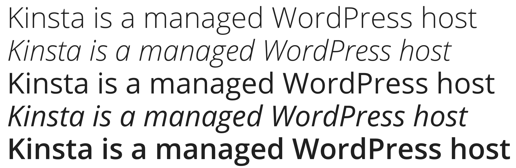 Open Sans Google font