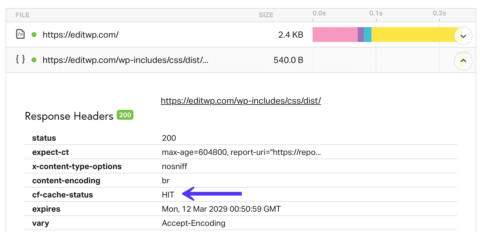 cf-cache-status HTTP header