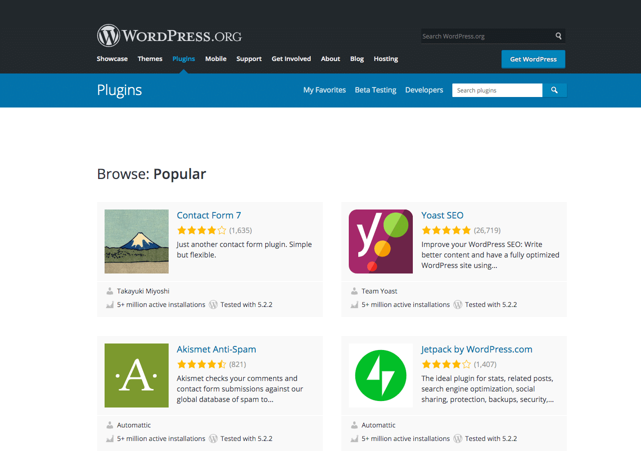 WordPress-arkivet