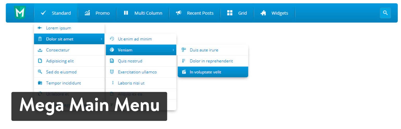 Mega Main Menu plugin