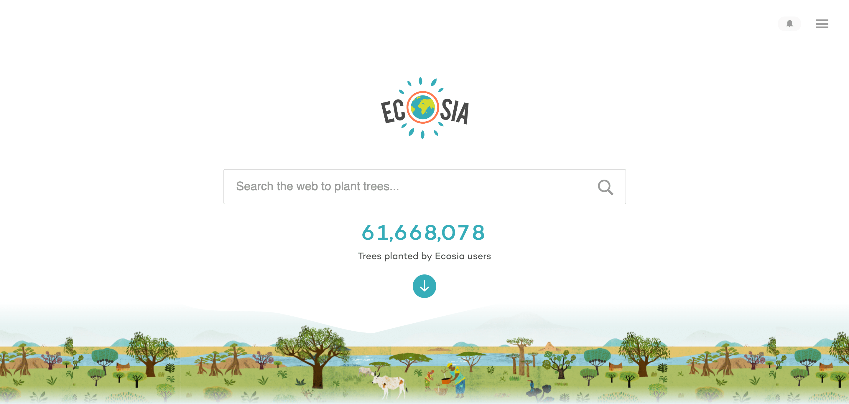 Ecosia sökmotor