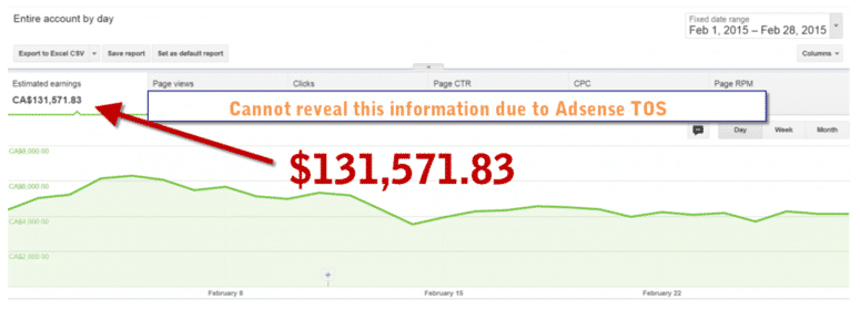 AdSense-intäkter