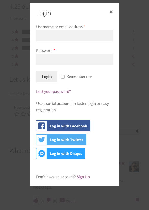 Social Login for Easy Digital Downloads