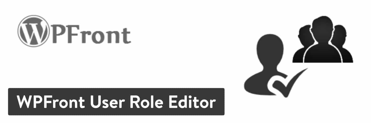 'WPFront User Role Editor'-pluginet