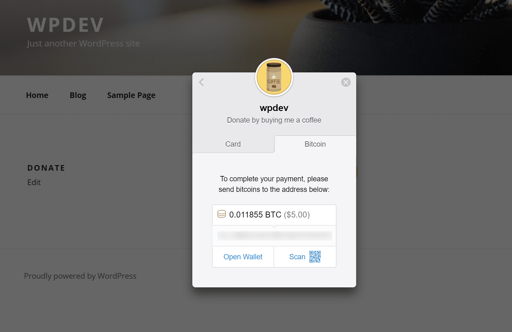 How to Add a Bitcoin Donate Button to Your WordPress Site
