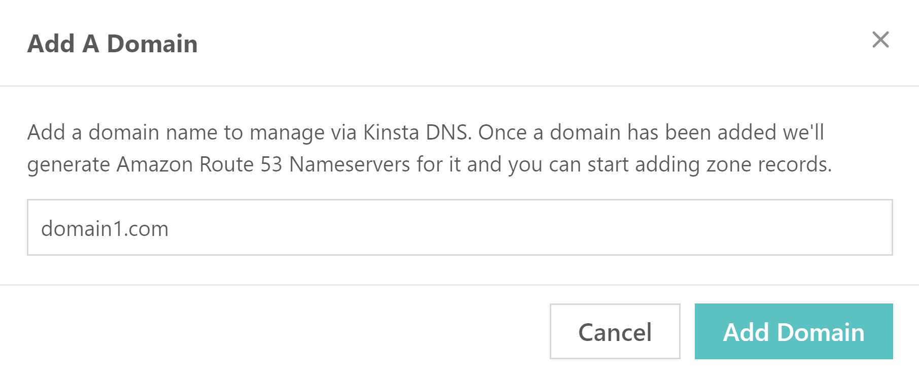 Add a domain to DNS