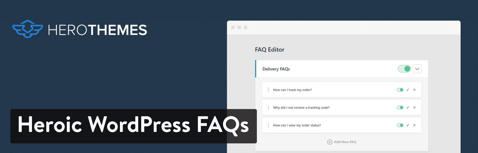 Heroic WordPress FAQs plugin