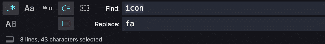 Find and replace in Sublime
