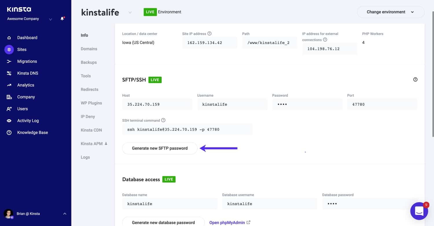 Sftp Change Password