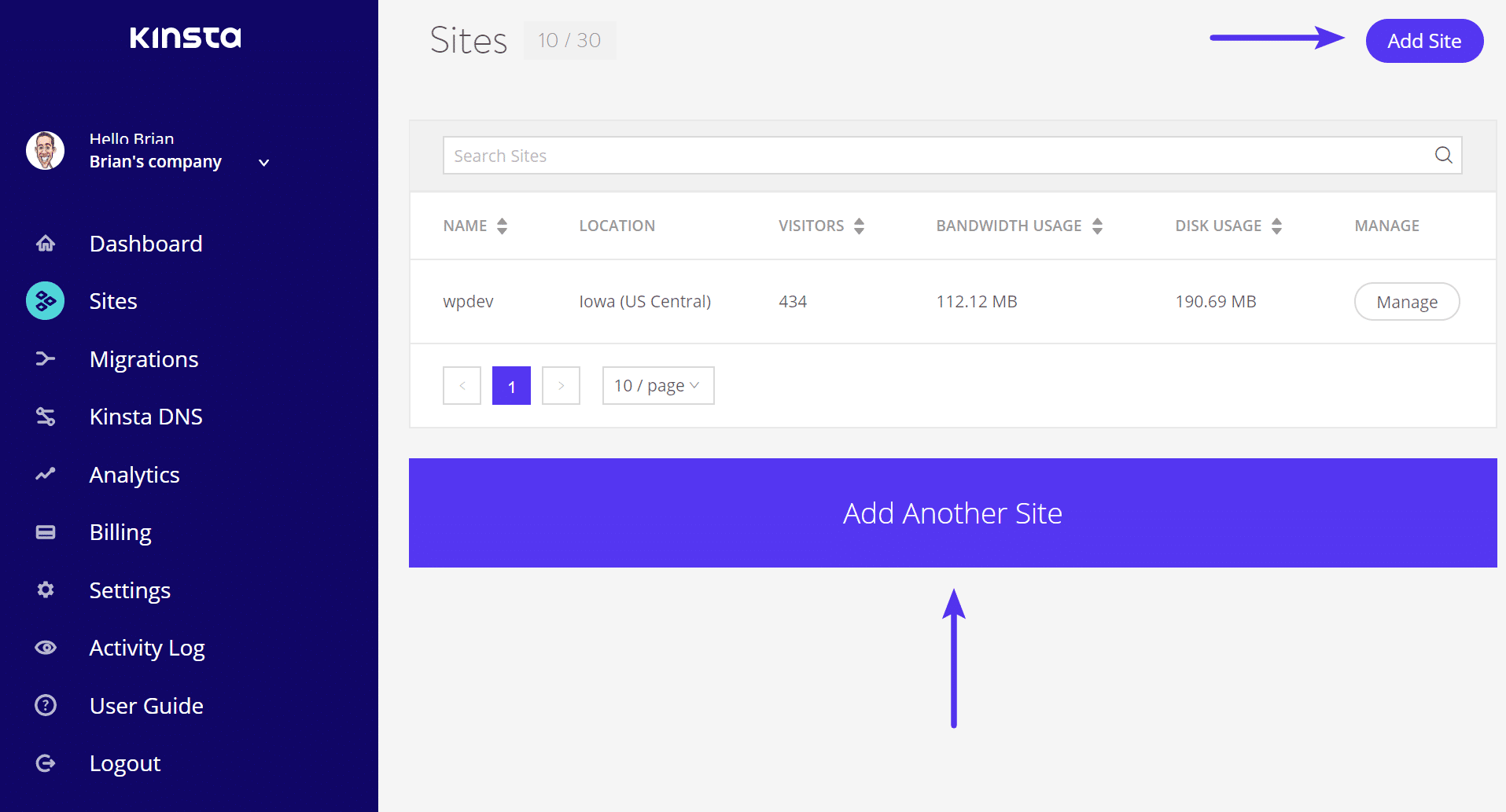 Lägg till WordPress-sajt