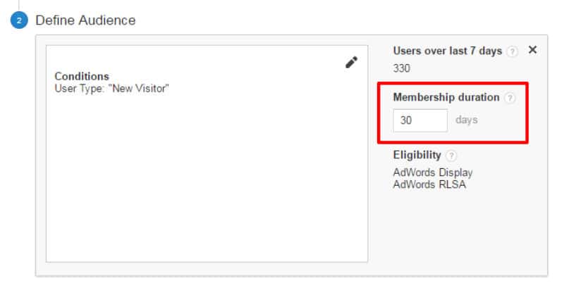 Membership duration in list